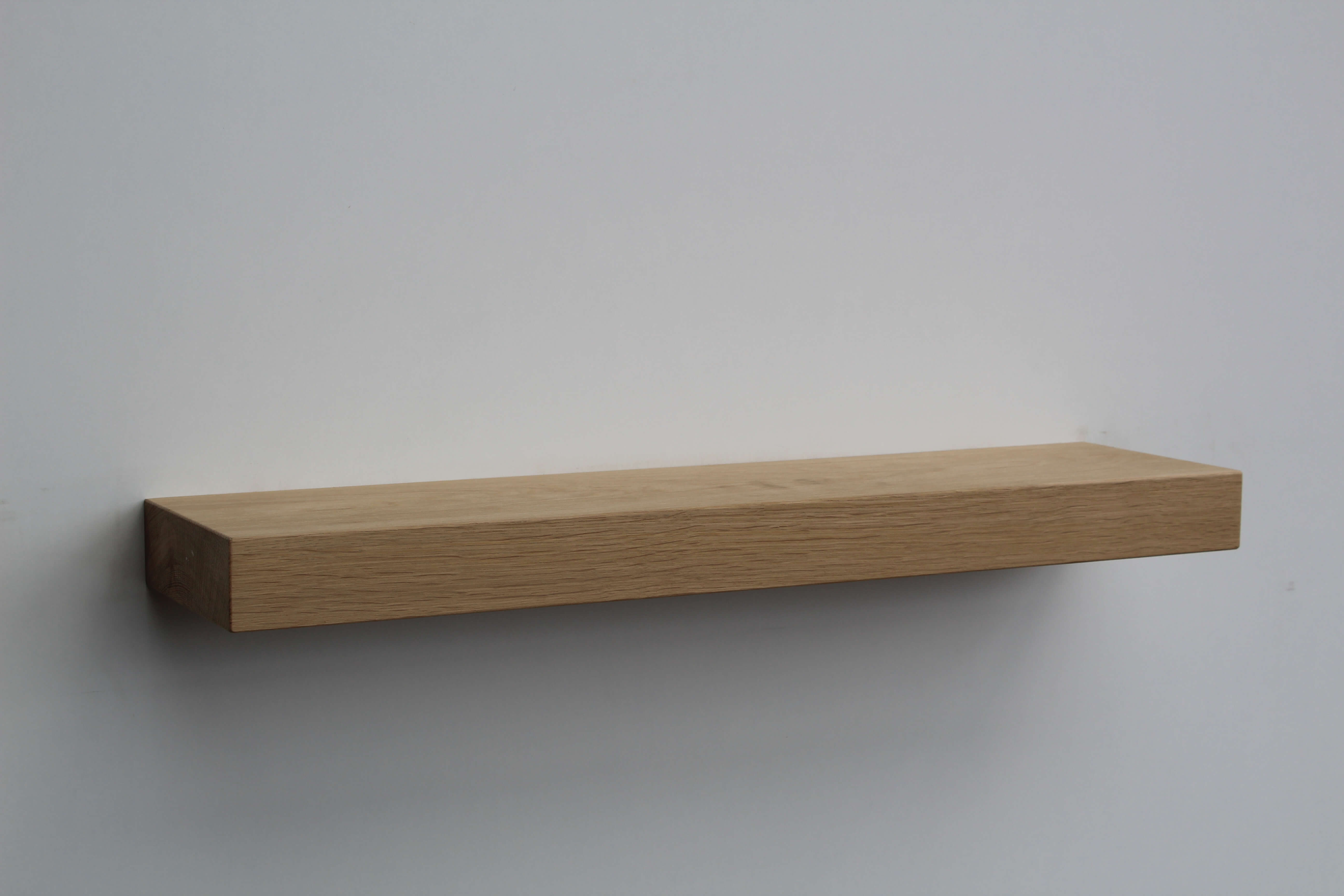 Robuust massief eiken wandplank